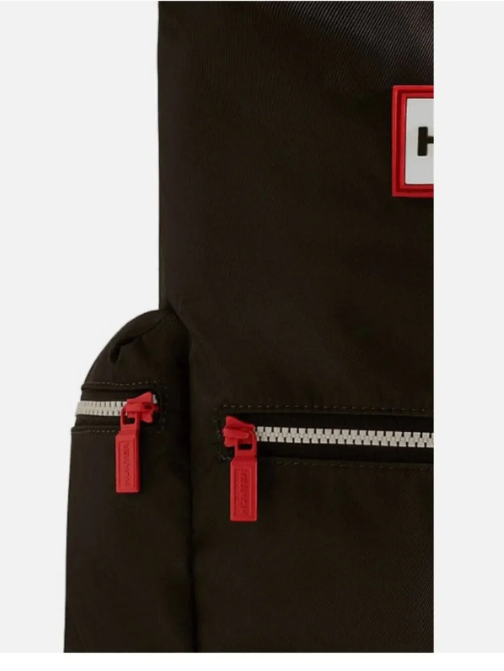 Hunter Unisex Nylon Large Top clip Backpack - Dark Olive Green - Picture 6 of 8